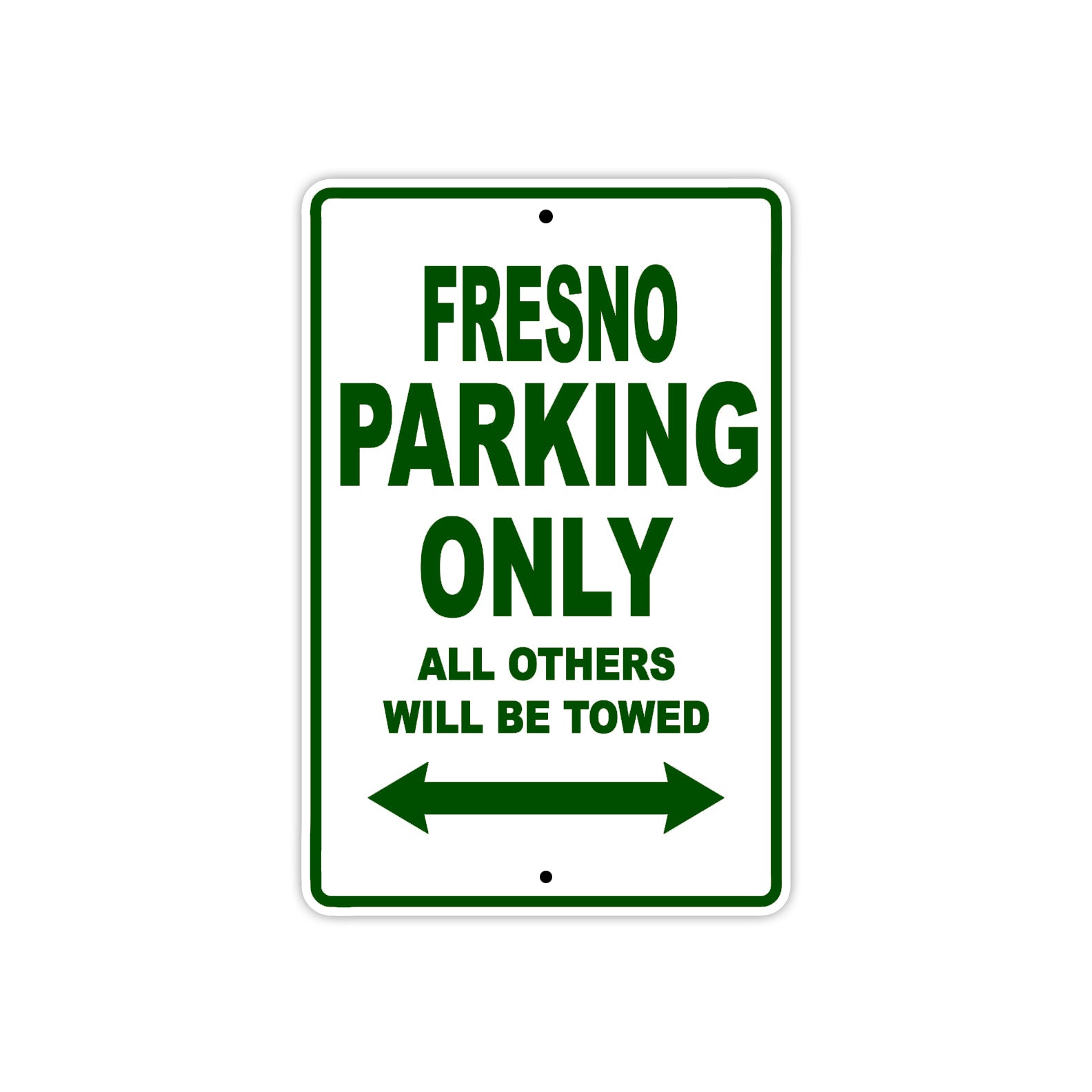 Fresno Parking Only All Others Will Be Towed Sea Ocean Beach Lake Boat Aluminum Metal Sign Plate