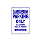 Gamefisherman Parking Only All Others Will Be Towed Sea Ocean Beach Lake Boat Aluminum Metal Sign Plate