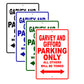 Garvey And Gifford Parking Only All Others Will Be Towed Sea Ocean Beach Lake Boat Aluminum Metal Sign Plate