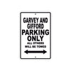 Garvey And Gifford Parking Only All Others Will Be Towed Sea Ocean Beach Lake Boat Aluminum Metal Sign Plate