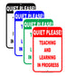 Quiet Please Teaching And Learning In Progress Institute College University Aluminum Metal Sign Plate