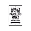Grady White Parking Only All Others Will Be Towed Sea Ocean Beach Lake Boat Aluminum Metal Sign Plate