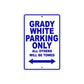 Grady White Parking Only All Others Will Be Towed Sea Ocean Beach Lake Boat Aluminum Metal Sign Plate