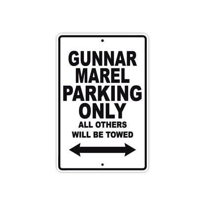 Gunnar Marel Parking Only All Others Will Be Towed Sea Ocean Beach Lake Boat Aluminum Metal Sign Plate