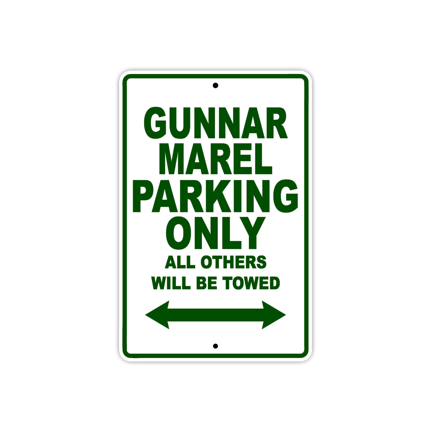 Gunnar Marel Parking Only All Others Will Be Towed Sea Ocean Beach Lake Boat Aluminum Metal Sign Plate