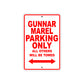 Gunnar Marel Parking Only All Others Will Be Towed Sea Ocean Beach Lake Boat Aluminum Metal Sign Plate