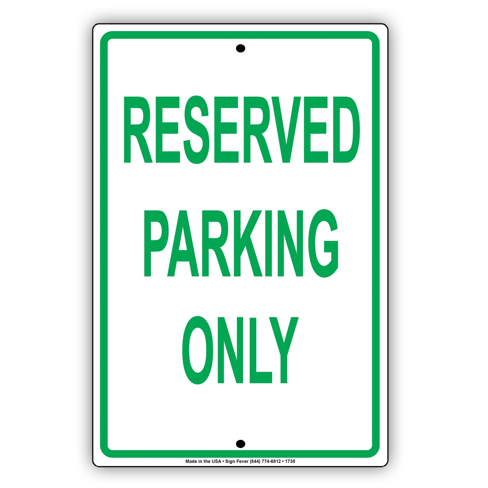 Reserved Parking Only Spot Retail Office Residential Cafe Restaurant Street Home Notice Aluminum Metal Sign Plate