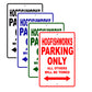 Hogfishworks Parking Only All Others Will Be Towed Sea Ocean Beach Lake Boat Aluminum Metal Sign Plate