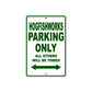 Hogfishworks Parking Only All Others Will Be Towed Sea Ocean Beach Lake Boat Aluminum Metal Sign Plate