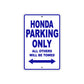 Honda Parking Only All Others Will Be Towed Sea Ocean Beach Lake Boat Aluminum Metal Sign Plate