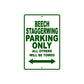 Beech Staggerwing Parking Only All Others Will Be Towed Sea Ocean Beach Lake Boat Aluminum Metal Sign Plate