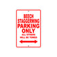 Beech Staggerwing Parking Only All Others Will Be Towed Sea Ocean Beach Lake Boat Aluminum Metal Sign Plate