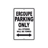 Ercoupe Parking Only All Others Will Be Towed Sea Ocean Beach Lake Boat Aluminum Metal Sign Plate