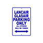 Lancair Glasair Parking Only All Others Will Be Towed Sea Ocean Beach Lancair Glasair Boat Aluminum Metal Sign Plate