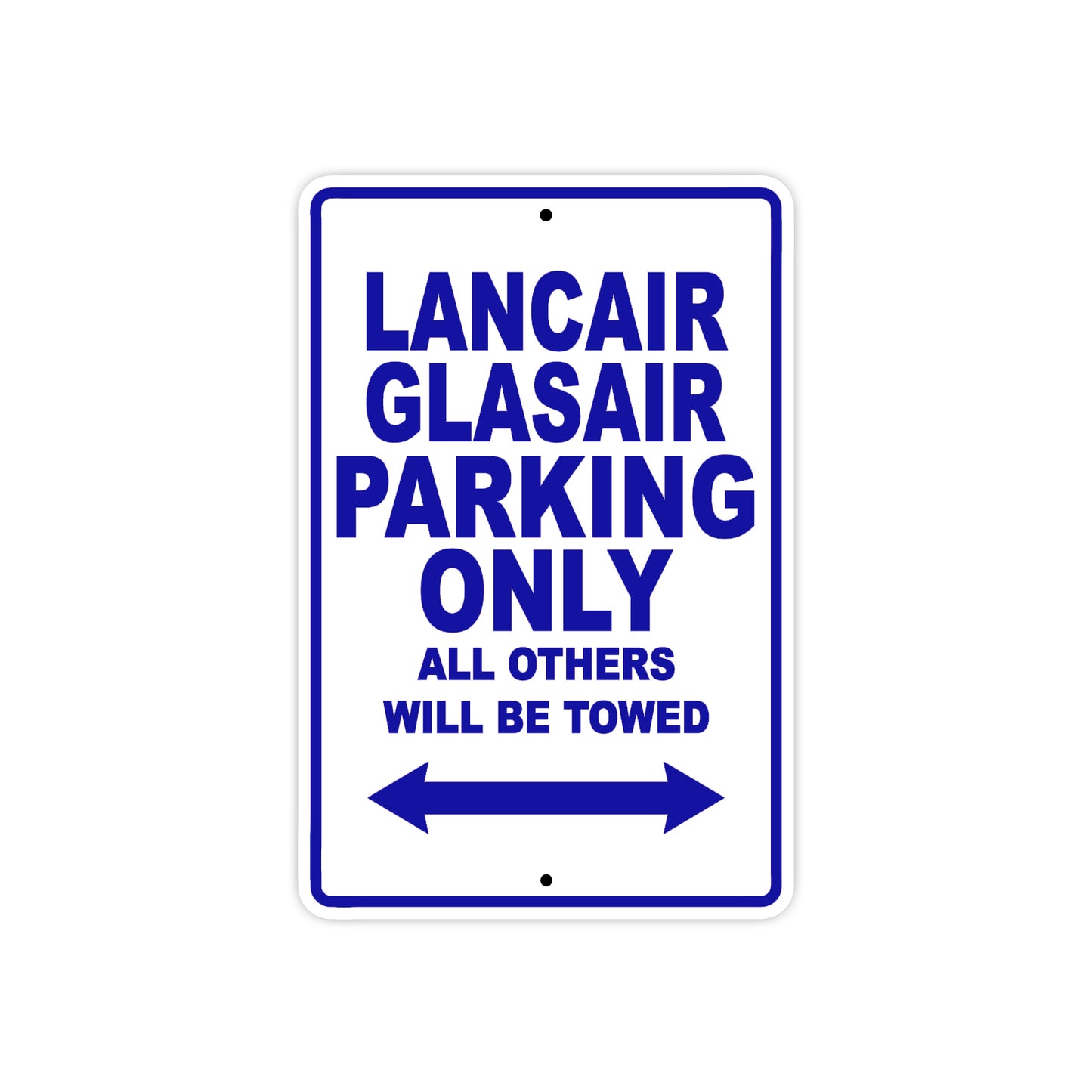Lancair Glasair Parking Only All Others Will Be Towed Sea Ocean Beach Lancair Glasair Boat Aluminum Metal Sign Plate