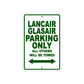 Lancair Glasair Parking Only All Others Will Be Towed Sea Ocean Beach Lancair Glasair Boat Aluminum Metal Sign Plate