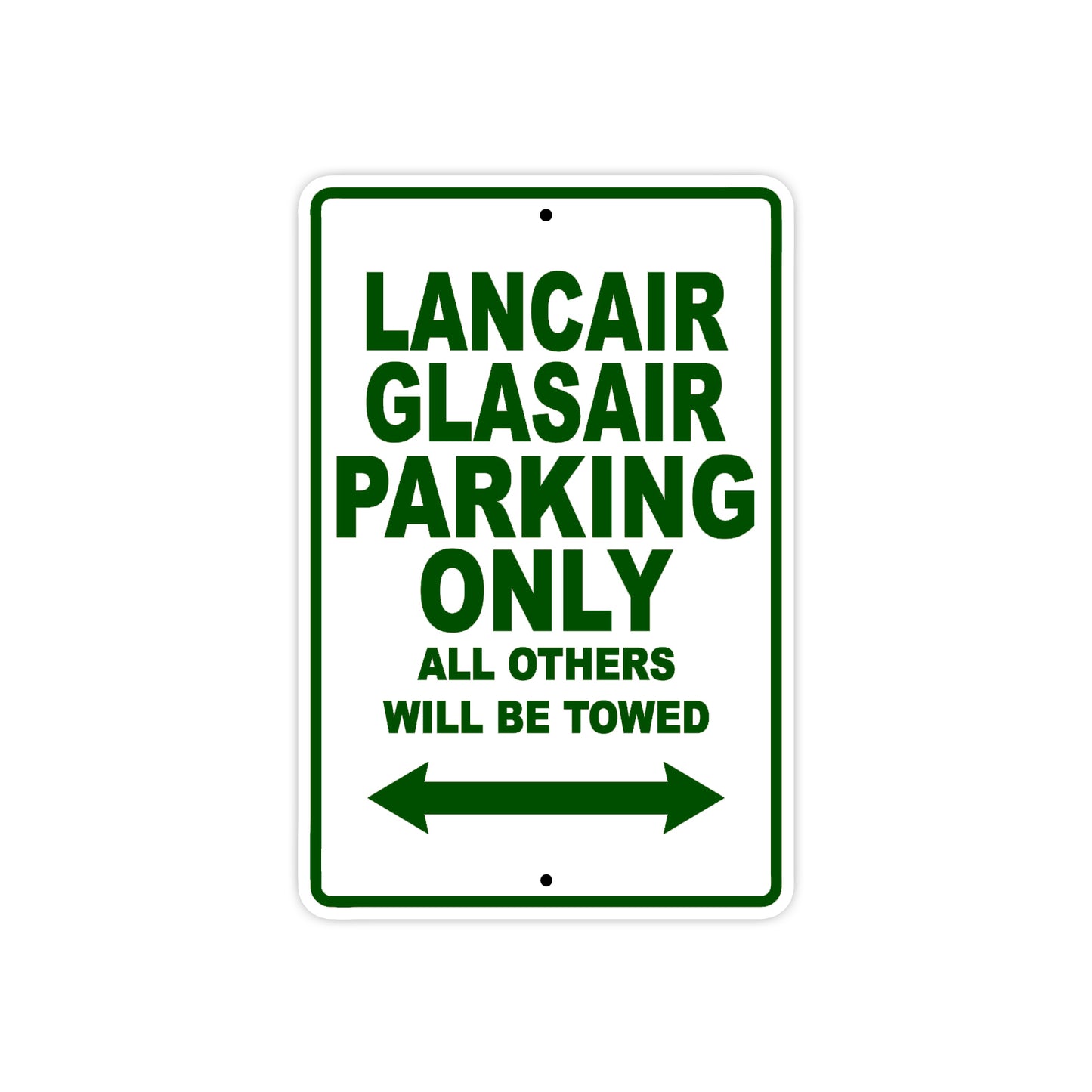Lancair Glasair Parking Only All Others Will Be Towed Sea Ocean Beach Lancair Glasair Boat Aluminum Metal Sign Plate