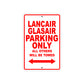 Lancair Glasair Parking Only All Others Will Be Towed Sea Ocean Beach Lancair Glasair Boat Aluminum Metal Sign Plate
