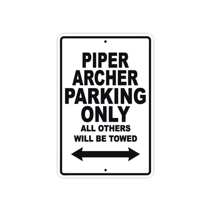 Piper Archer Parking Only All Others Will Be Towed Sea Ocean Beach Luscombe Boat Aluminum Metal Sign Plate