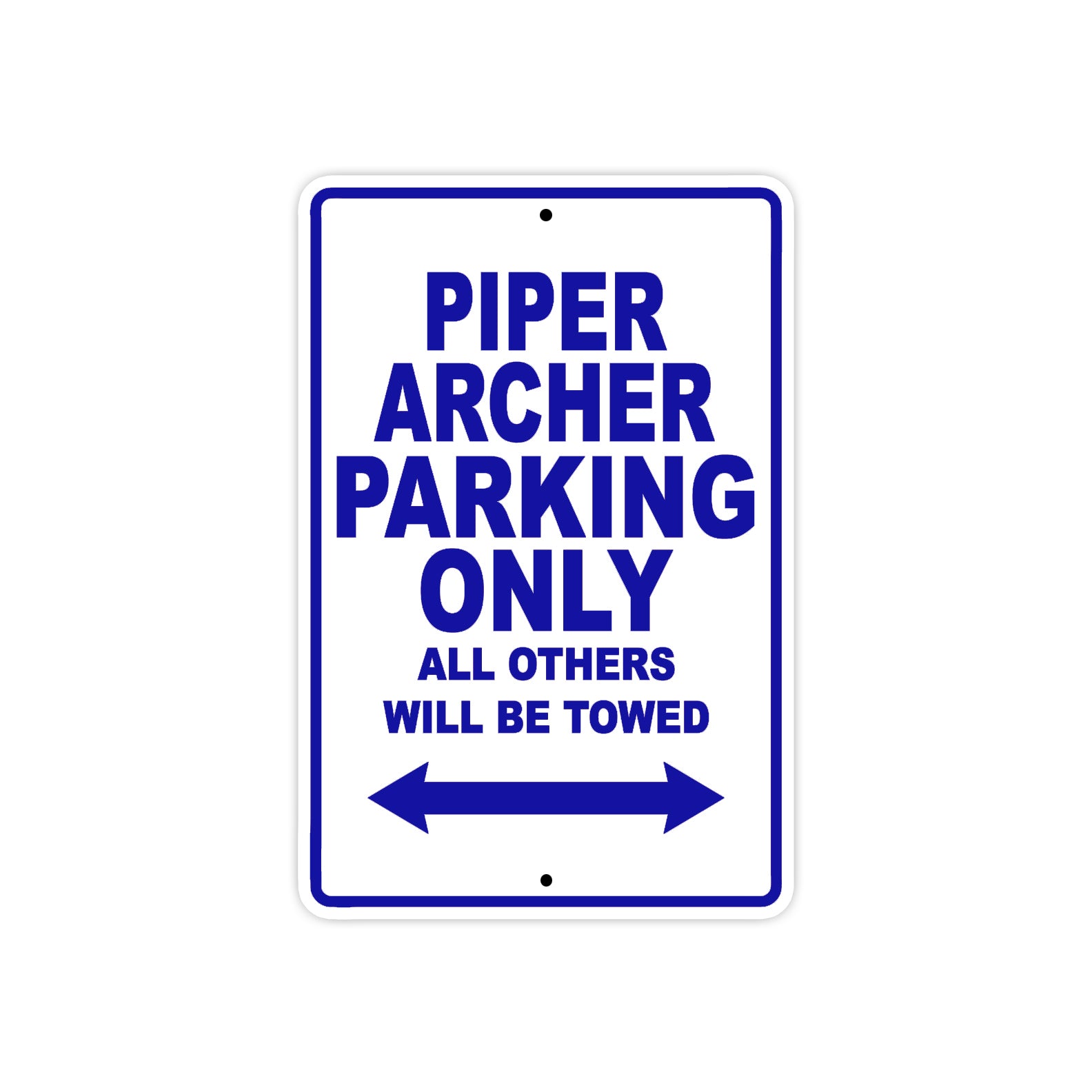 Piper Archer Parking Only All Others Will Be Towed Sea Ocean Beach Luscombe Boat Aluminum Metal Sign Plate