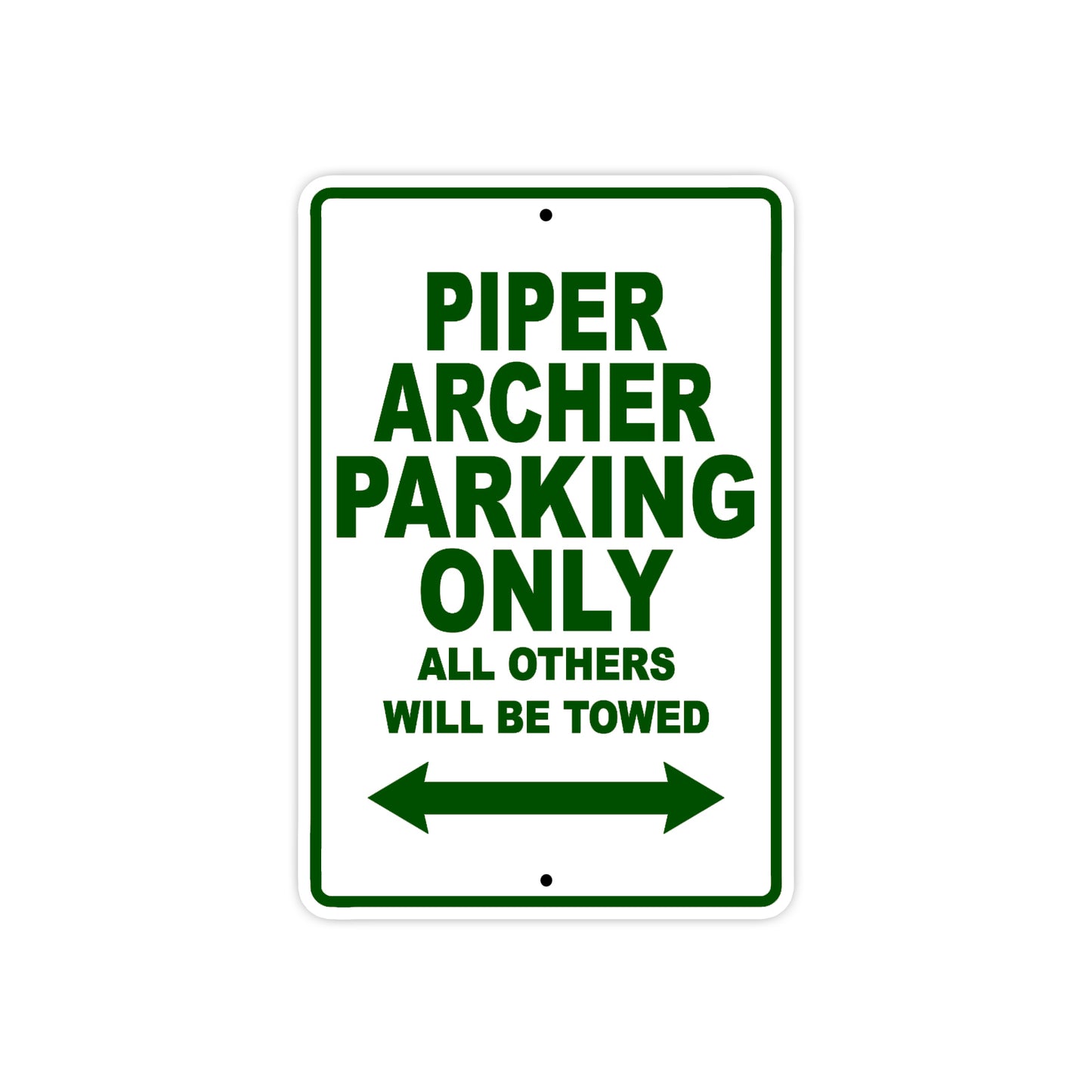 Piper Archer Parking Only All Others Will Be Towed Sea Ocean Beach Luscombe Boat Aluminum Metal Sign Plate