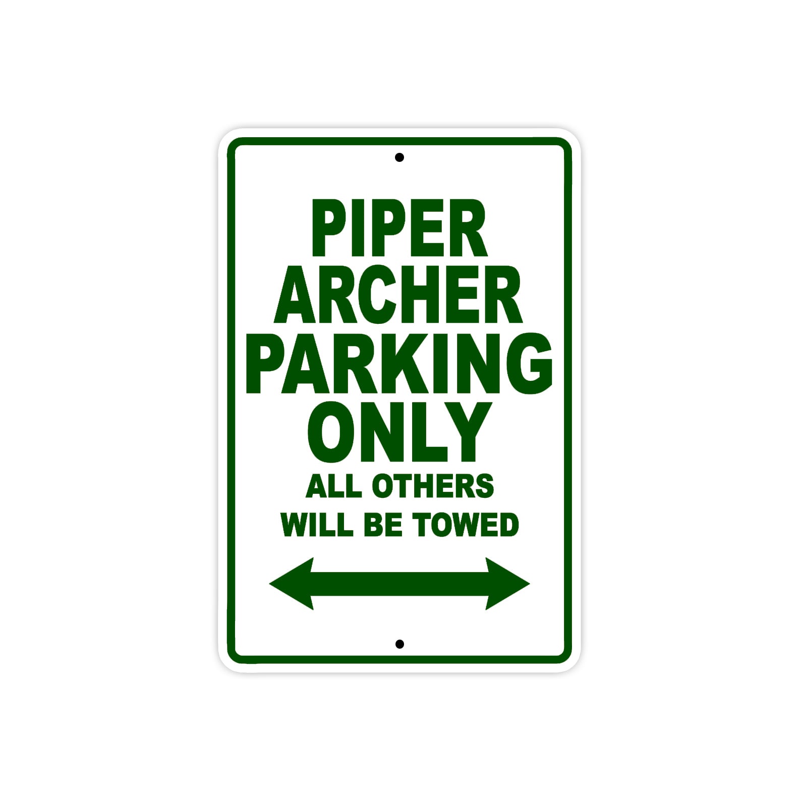 Piper Archer Parking Only All Others Will Be Towed Sea Ocean Beach Luscombe Boat Aluminum Metal Sign Plate