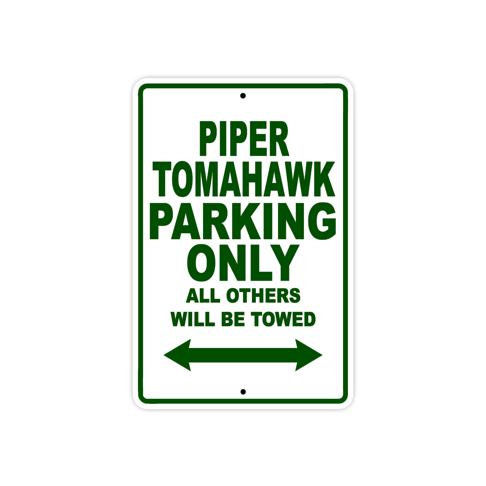 Piper Tomahawk Parking Only All Others Will Be Towed Sea Ocean Beach Luscombe Boat Aluminum Metal Sign Plate