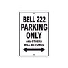 Bell 222 Parking Only All Others Will Be Towed Sea Ocean Beach Luscombe Boat Aluminum Metal Sign Plate
