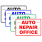 Auto Repair Office Car Workshop Mechanic Garage Carport Parking Notice Aluminum Metal Sign Plate