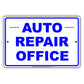 Auto Repair Office Car Workshop Mechanic Garage Carport Parking Notice Aluminum Metal Sign Plate