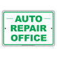 Auto Repair Office Car Workshop Mechanic Garage Carport Parking Notice Aluminum Metal Sign Plate
