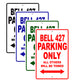 Bell 427 Parking Only All Others Will Be Towed Sea Ocean Beach Luscombe Boat Aluminum Metal Sign Plate