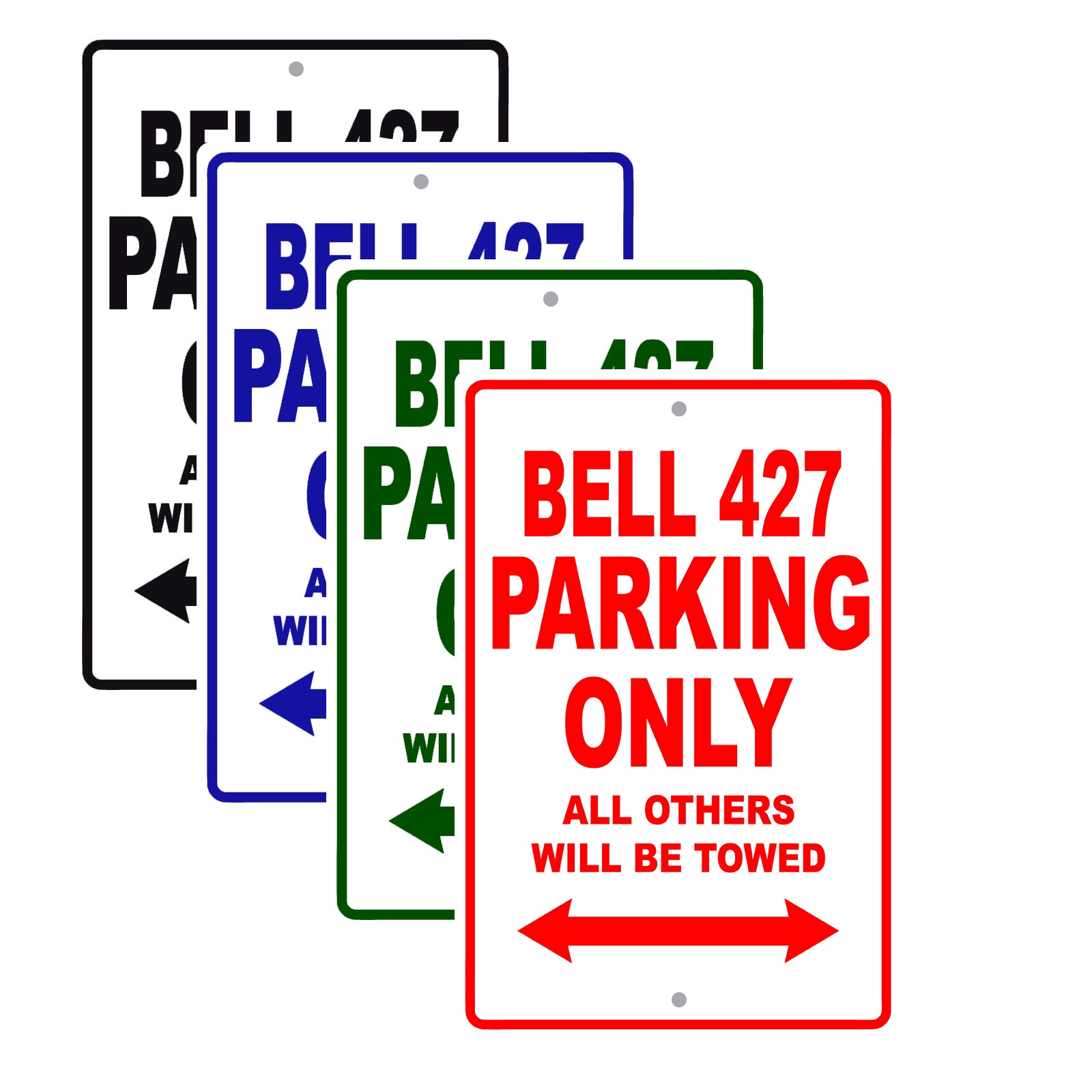 Bell 427 Parking Only All Others Will Be Towed Sea Ocean Beach Luscombe Boat Aluminum Metal Sign Plate