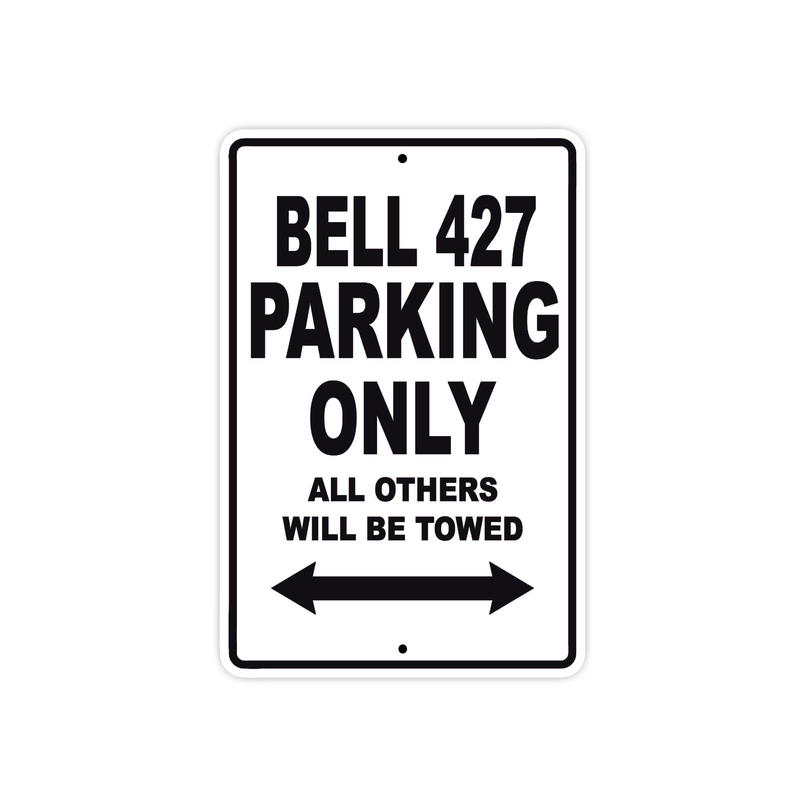 Bell 427 Parking Only All Others Will Be Towed Sea Ocean Beach Luscombe Boat Aluminum Metal Sign Plate