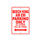 Beech King Air E90 Parking Only All Others Will Be Towed Sea Ocean Beach Luscombe Boat Aluminum Metal Sign Plate