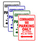 Commander 980 Parking Only All Others Will Be Towed Sea Ocean Beach Luscombe Boat Aluminum Metal Sign Plate