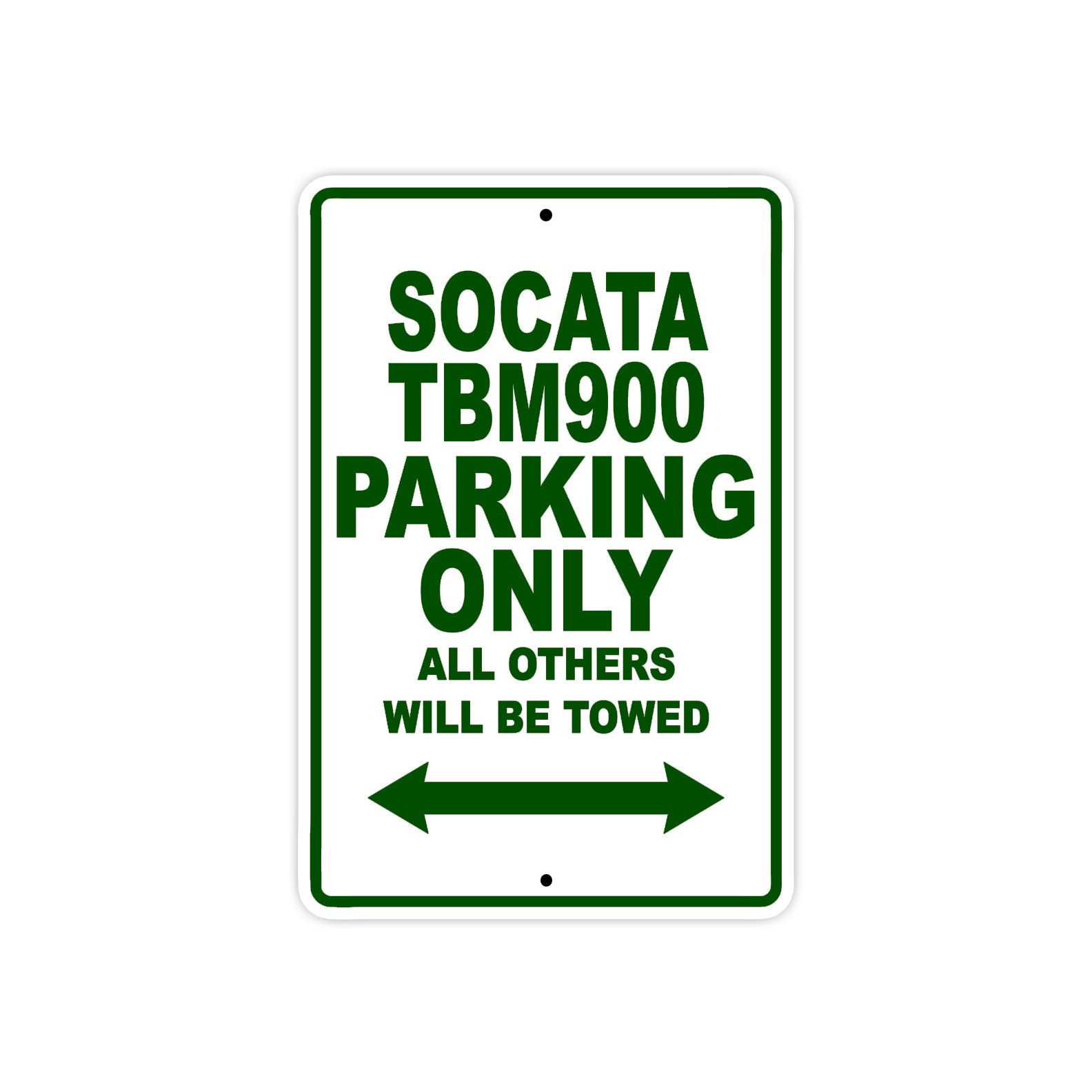 Socata Tbm900 Parking Only All Others Will Be Towed Sea Ocean Beach Luscombe Boat Aluminum Metal Sign Plate