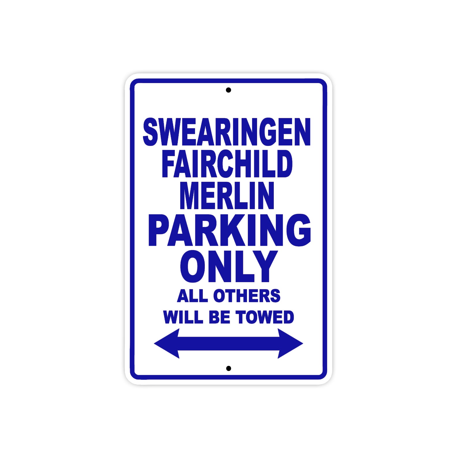 Socata Swearingen Fairchild Merlin Parking Only All Others Will Be Towed Sea Ocean Beach Luscombe Boat Aluminum Metal Sign Plate