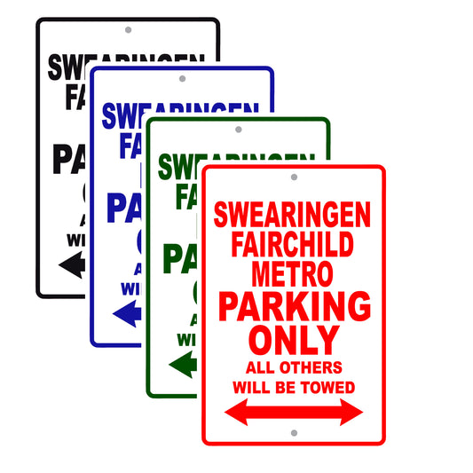 Socata Swearingen Metro Parking Only All Others Will Be Towed Sea Ocean Beach Luscombe Boat Aluminum Metal Sign Plate