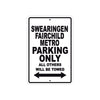 Socata Swearingen Metro Parking Only All Others Will Be Towed Sea Ocean Beach Luscombe Boat Aluminum Metal Sign Plate