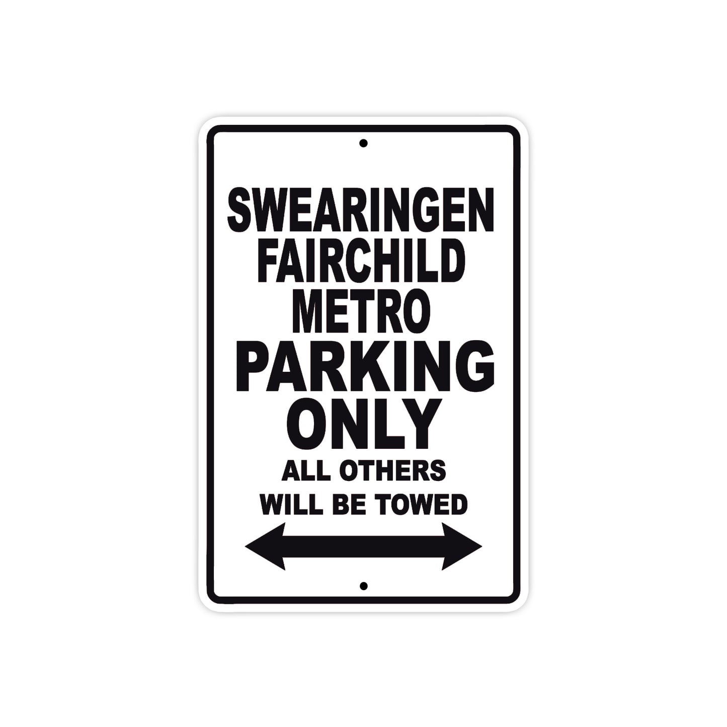 Socata Swearingen Metro Parking Only All Others Will Be Towed Sea Ocean Beach Luscombe Boat Aluminum Metal Sign Plate