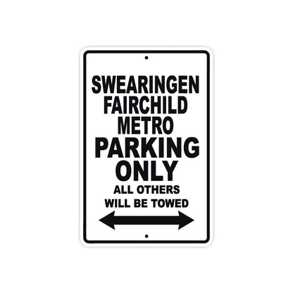 Socata Swearingen Metro Parking Only All Others Will Be Towed Sea Ocean Beach Luscombe Boat Aluminum Metal Sign Plate