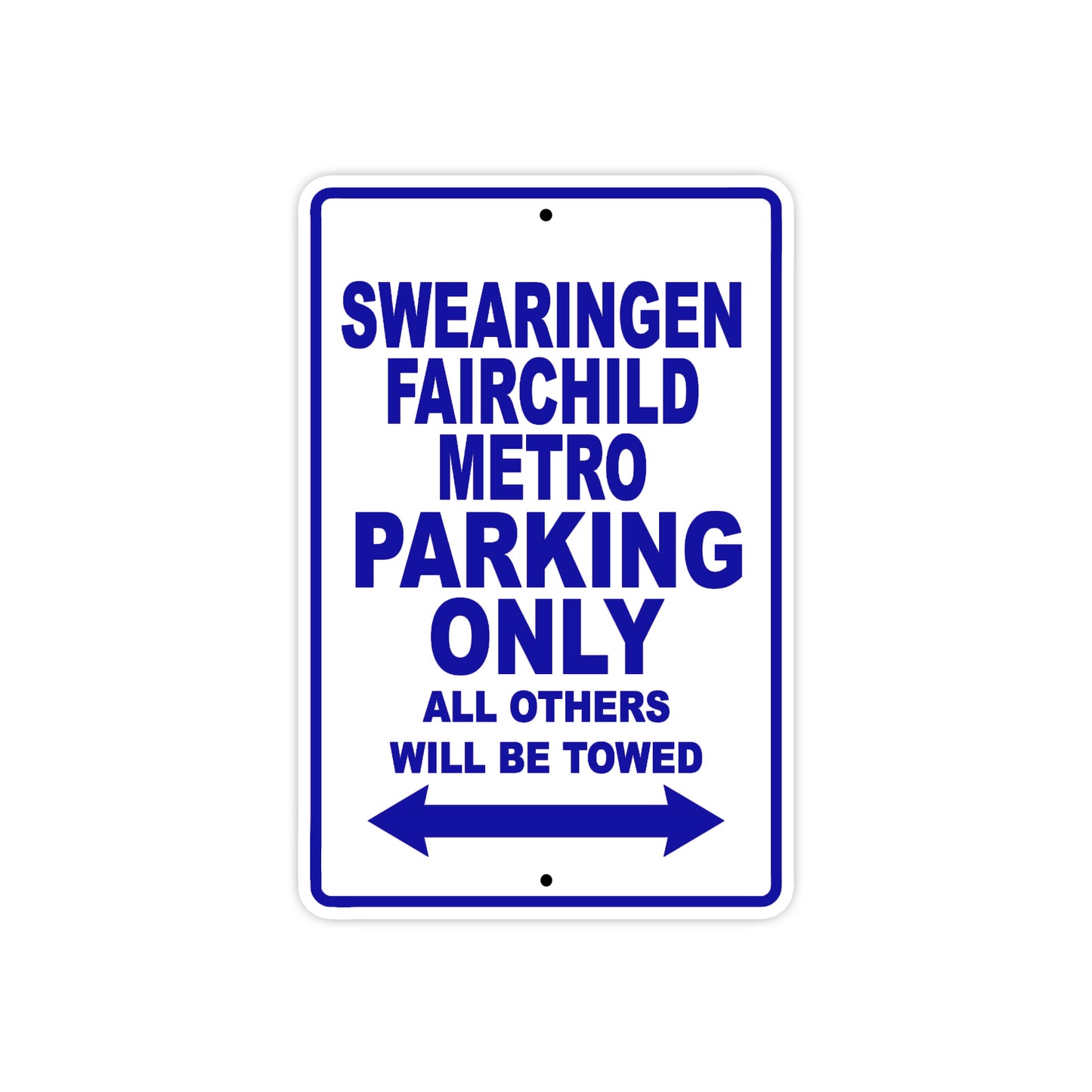 Socata Swearingen Metro Parking Only All Others Will Be Towed Sea Ocean Beach Luscombe Boat Aluminum Metal Sign Plate