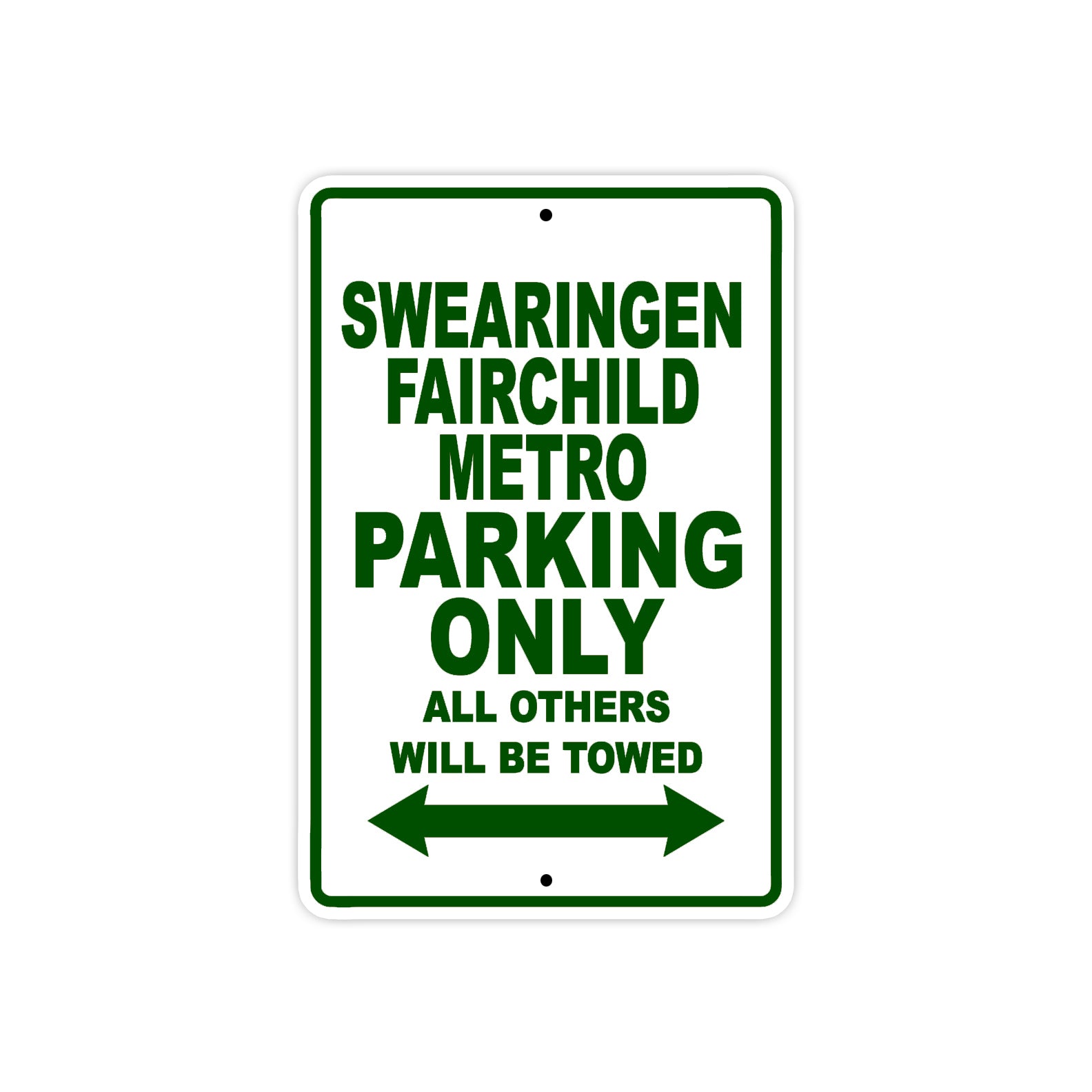 Socata Swearingen Metro Parking Only All Others Will Be Towed Sea Ocean Beach Luscombe Boat Aluminum Metal Sign Plate