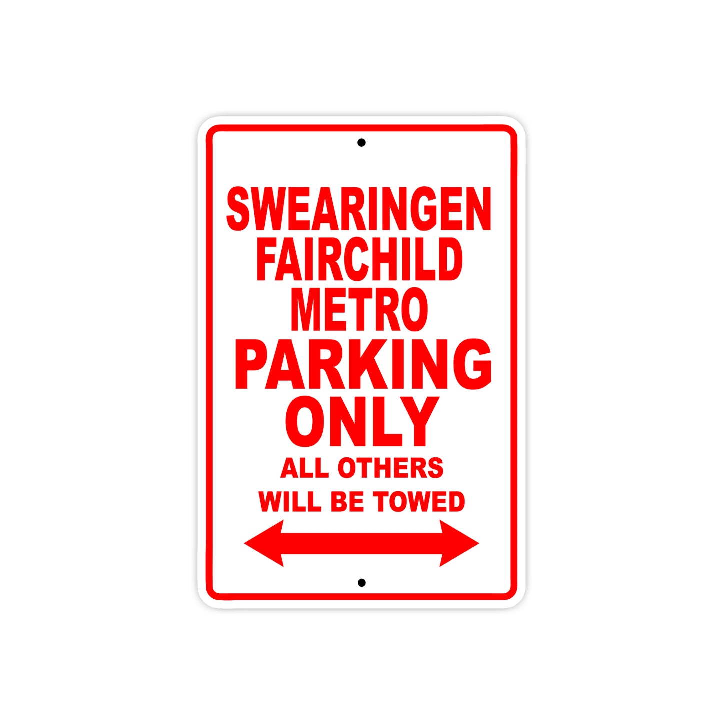 Socata Swearingen Metro Parking Only All Others Will Be Towed Sea Ocean Beach Luscombe Boat Aluminum Metal Sign Plate