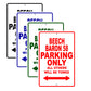 Beech Baron 58 Parking Only All Others Will Be Towed Sea Ocean Beach Luscombe Boat Aluminum Metal Sign Plate