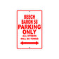 Beech Baron 58 Parking Only All Others Will Be Towed Sea Ocean Beach Luscombe Boat Aluminum Metal Sign Plate