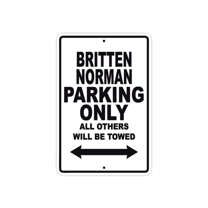 Britten Norman Parking Only All Others Will Be Towed Sea Ocean Beach Luscombe Boat Aluminum Metal Sign Plate