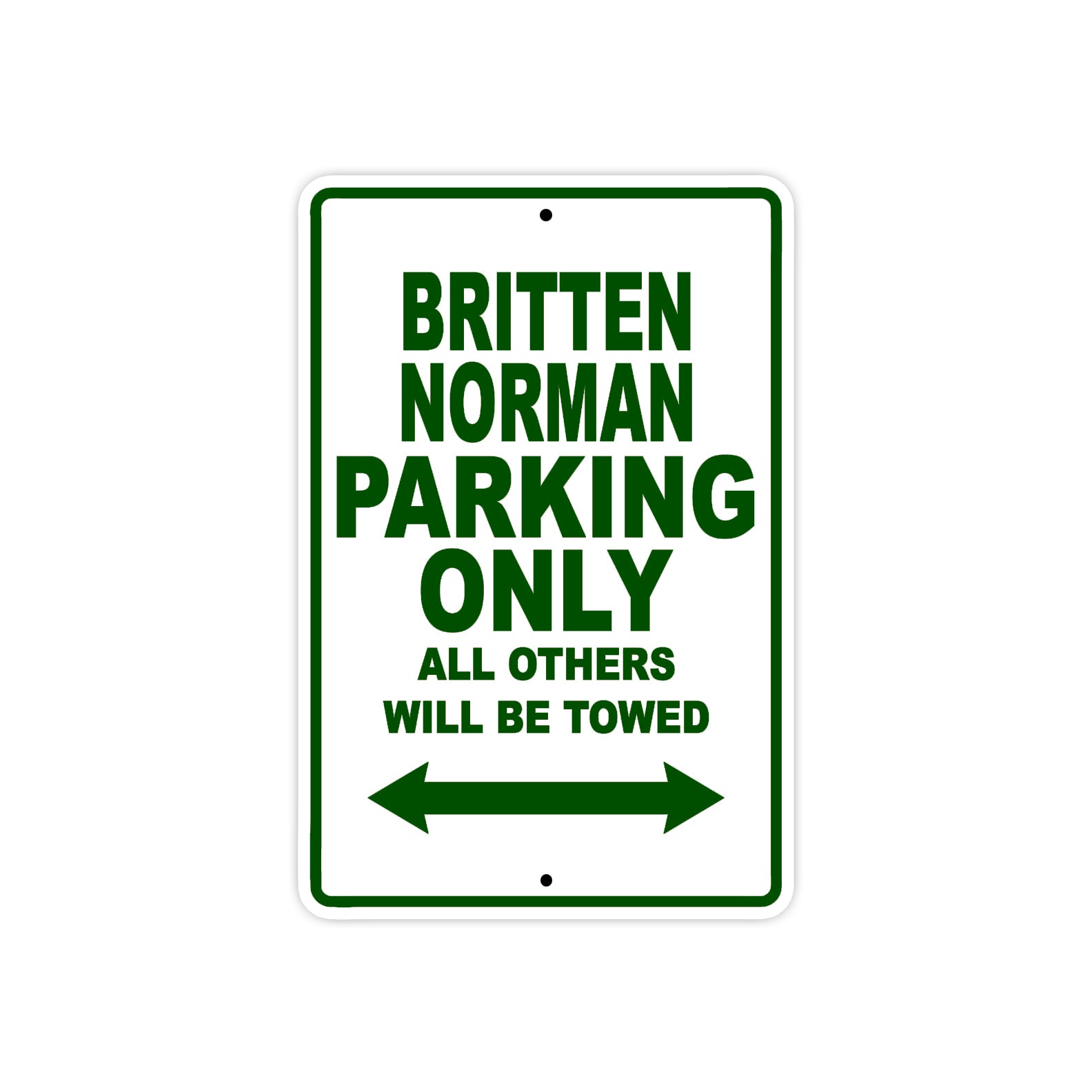 Britten Norman Parking Only All Others Will Be Towed Sea Ocean Beach Luscombe Boat Aluminum Metal Sign Plate
