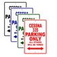 Cessna 335 Parking Only All Others Will Be Towed Sea Ocean Beach Luscombe Boat Aluminum Metal Sign Plate